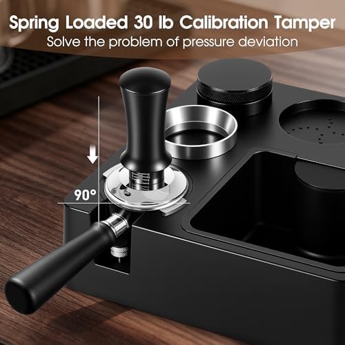 Reoszeank 54mm Espresso Accessories Kit, Tamping Station, Knock Box, Tamper - Image 5