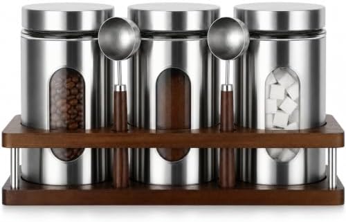 Suclain Coffee Ground Containers with Shelf,35oz,Classic Style,9.9 x 4.9'' by Suclain