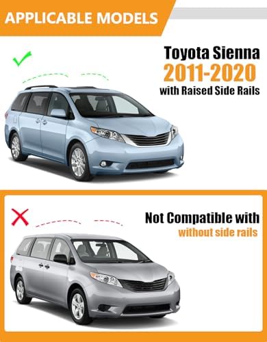 KINGGERI 300Lbs Roof Rack Cross Bars for Toyota Sienna 2011-2020 - Image 2