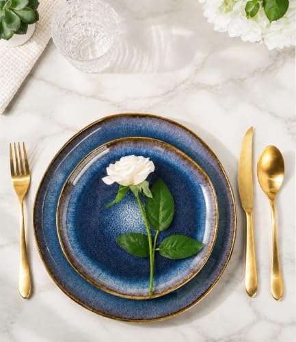 AmorArc Ceramic Dinnerware Sets for 6, 18Pcs Plates and Bowls Sets Dishes - Image 3