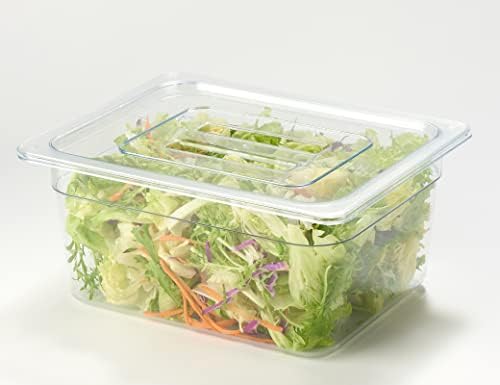 CURTA 6 Pack NSF Food Pan Cover, 1/2 Size Clear Polycarbonate Lid with Handle for Commercial Food Pan, Dishwasher & Freezer Safe Plastic Clear - Image 3