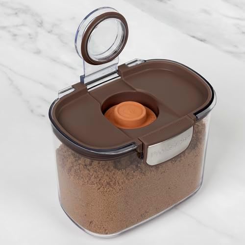 ProKeeper+ Airtight Food Storage Container Set – Clear Plastic Flour and Sugar Canister Set with Magnetic Accessories for Kitchen Organization (Brown, 9-Piece) - Image 5