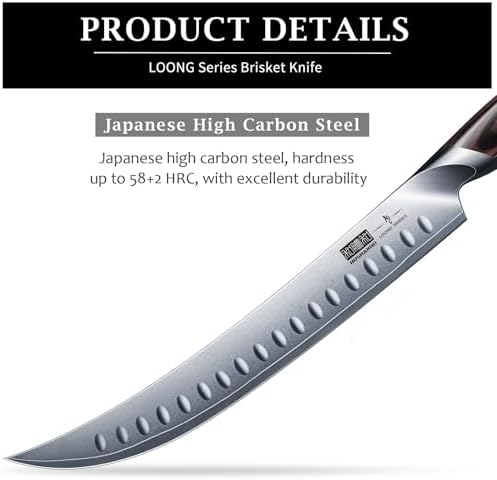 HOSHANHO Carving Slicing Knife, 10 Inch Razor Sharp Japanese Brisket Knife - Image 2