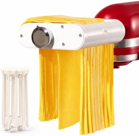 Antree 3 in 1 Pasta Attachment for KitchenAid Stand Mixers with Drying Rack by ANTREE