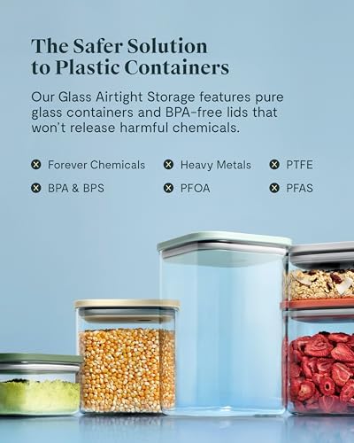 Caraway 4 qt Glass Airtight Food Storage Container with Lid - Image 6