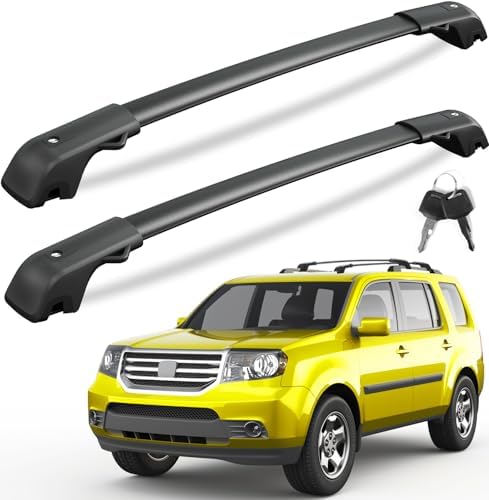 KINGGERI 300LBS Lockable Roof Rack Cross Bars for Honda Pilot 2009-2015 by KINGGERI
