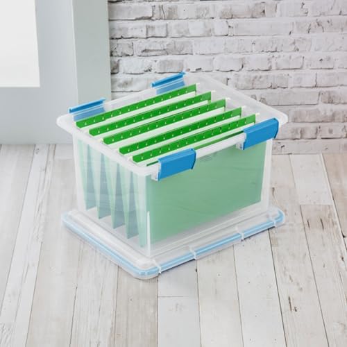 Sterilite Gasket Storage Box with Lids for Home & Office, 32 Quart, 16-Pack - Image 5