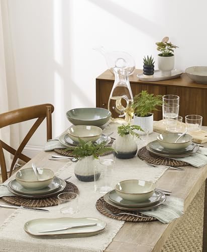 Oneida 899053 Organic Shades Sage Green Dinner Plate - Image 4