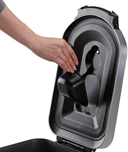 simplehuman Large Pet Food Storage Container, Holds 30-35 lb / 14-16 kg of Dry Dog Food, Cat Food, or Bird Seed, Airtight Lock-Tight Lid with Magnetic Scoop, BPA-Free, Brushed Stainless Steel - Image 6