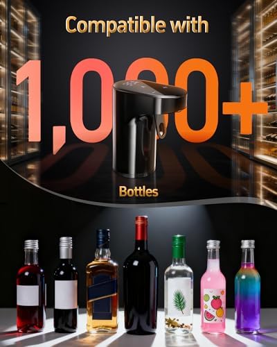 5 in 1 Wine Aerator Whiskey Dispenser,Liquor Decanter, Alcohol Pourer-Black - Image 5