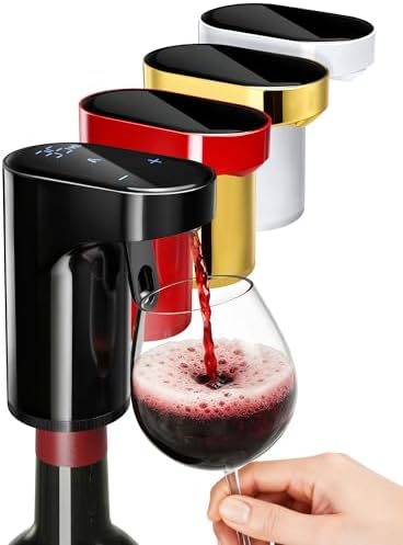 5 in 1 Wine Aerator Whiskey Dispenser,Liquor Decanter, Alcohol Pourer-Black by Redsack