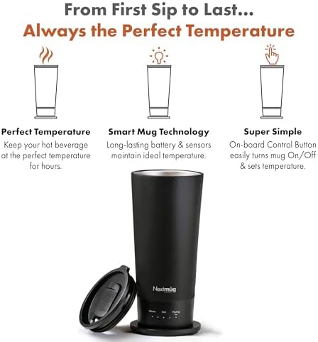 Nextmug Go - Temperature-Controlled, Self-Heating Travel Mug - Image 2