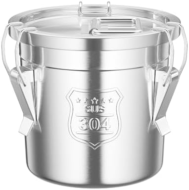6L/1.59 Gal Stainless Steel Food Storage Container with Lid by Unknown