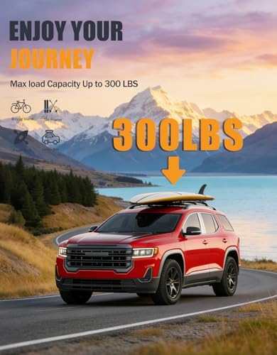 KINGGERI 300lbs Cross Bars Roof Racks for GMC Acadia 2017-2023 - Image 3