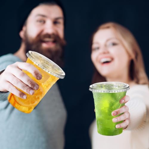 500 Clear Plastic Cups 16 oz Sip Lids - BPA Free - Image 6