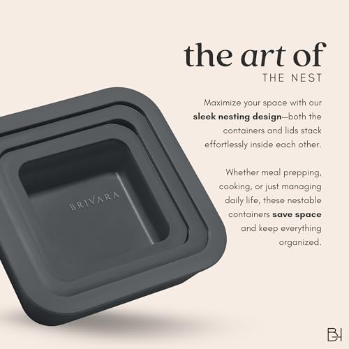 Glass Food Storage Container & Lid, 2.5-Cup Square, Onyx - Image 6