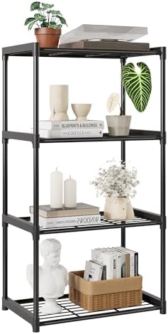 4-Tier Storage Shelves-2 Pack, Shelf with Plastic Connectors, Shelving Rack - Image 6