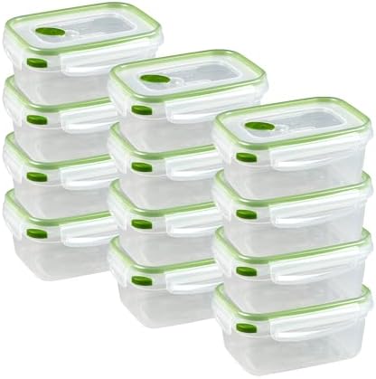 Sterilite Ultra-Seal Rectangle, Airtight Food Storage, 4.5 Cup, 12-Pack by Sterilite