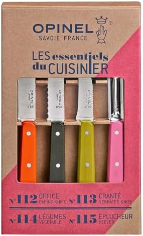 OPINEL Les Essentiels 4 Piece Small Kitchen Knife Set (50s) - Image 2