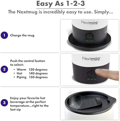 Nextmug Ultra - Temperature-Controlled, Self-Heating Travel Mug - Image 4