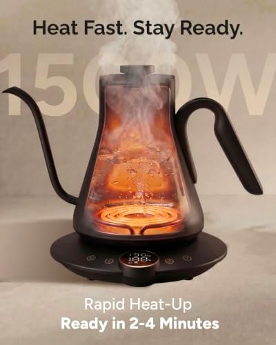 INTASTING Gooseneck Electric Kettle with ±1℉ Temperature Control 0.9 Liter - Image 6