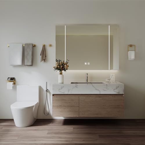 5-Piece 23.6 Inch Brushed Gold Bathroom Hardware Accessories Set - Image 2