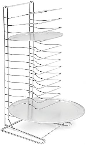 American Metalcraft 19029 Chrome-Plated Steel Standard Pizza Rack, 15 Slots, Silver by AmericanMetalcraftInc