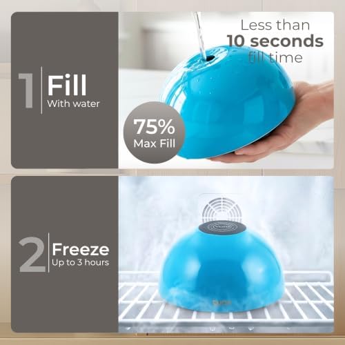 70oz Blue Stainless Steel Dip Chiller Bowl with Lid (2 Pack) - Image 4