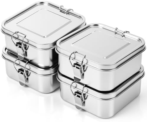 Umigy Stainless Steel Food Containers, 750ml, Undivided, 4 Pcs by Umigy