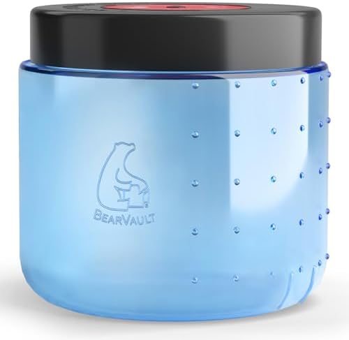 BearVault Canister for Backpacking. 4 Sizes: BV500, BV475, BV450, BV425. Bear-Resistant Food Container for Camping, Hiking, Fishing, Hunting, Bikepacking. BearVault is Bear Safe! by BearVault