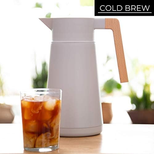 Thermal Coffee Carafe 68 Oz - Stainless Steel Insulated with Tea Infuser - Image 4