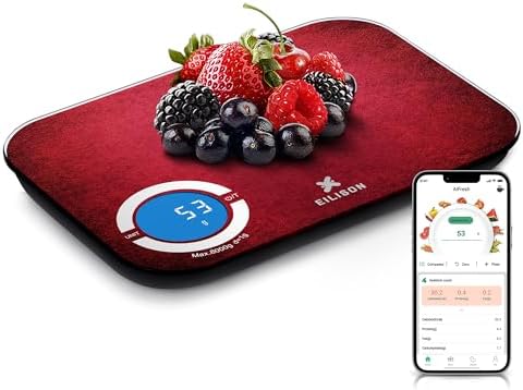 EILISON Smart Kitchen Food Scale,Bluetooth,8000g Cap,Nutrition Calculator by EILISON
