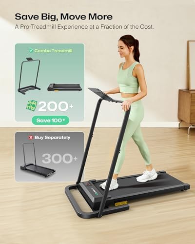 UREVO Walking Pad Handle Bar Only, Universal Compatible for Walking Pads 23.6'' Wide, Transform WalkingPad Into a Treadmill in Seconds, Easy Moving with Wheels, Quick Assembly, Sturdy Design - Image 4