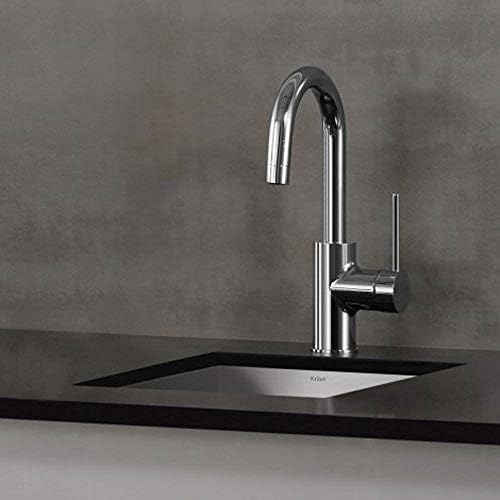 KRAUS Spot Free Oletto Single Handle Kitchen Bar Faucet in All-Brite Stainless Steel Finish, KPF-2600SFS (Pack of 1) - Image 3