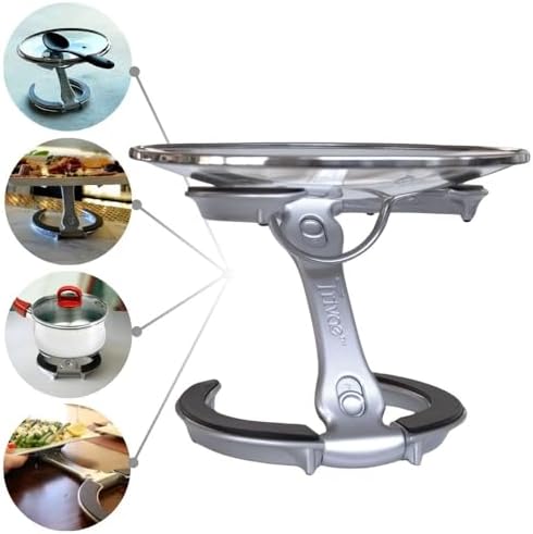 Trivae Pot Lid Holder While Cooking, 4-in-1 Kitchen Trivet & Pan Lid Holder by Trivae-CookServeEntertain