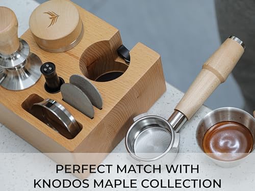 Tamping Station 54mm for Breville Espresso Machine Accessories – Portafilter Holder with Tamper, Distributor, Dosing Funnel, WDT Tool & Puck Screen Slots - Image 5