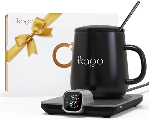 Coffee Cup Warmer & iKago Mug Set, 1℉ Precise Temp Control Mug Warmer - Image 2