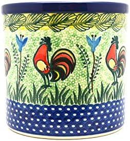 Polish Pottery Utensil Holder - Unikat Signature U2663 by Polish+Pottery+Gallery