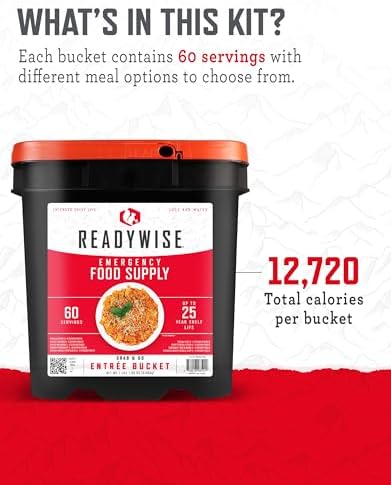 READYWISE Emergency Food Survival Supply Entrée Bucket, 60 Servings - Image 4