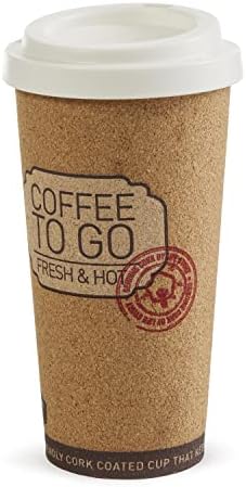 Life Story 4 Pack Corky Cup, 16 Oz Reusable Insulated Travel Mugs, Brown - Image 5