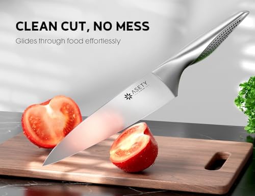 ASETY Knife Block Set, 15 PCS Knives Set for Kitchen, Stainless Steel - Image 2