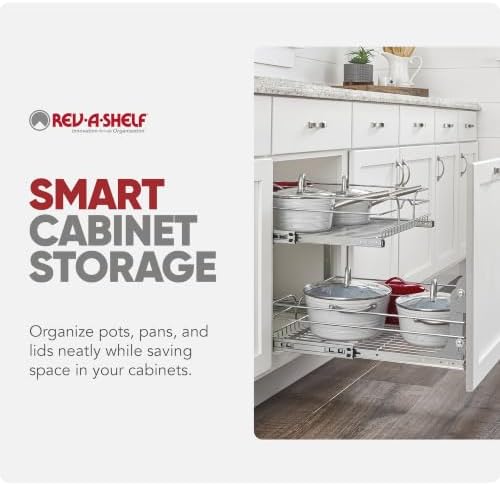Rev-A-Shelf Pullout Organizer for Cabinets, Min Opening Width 18" - Image 6