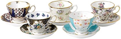 Royal Albert 100 Years 1900-1940 5-Piece Teacup & Saucer Set, 6Fl oz by RoyalAlbert