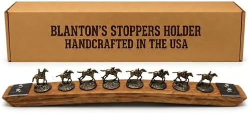 Bourbon Stopper Display for Blanton's, Natural Metal Hoop by Barrel-Art