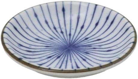 Ebros Gift Artistic Blue Waves Fubuki Tokusa Made In Japan Dinnerware Serveware Kitchenware Set Asian Japanese Restaurant Supply (Pack Of 6 Round Sauce Dish 1.5oz) - Image 6