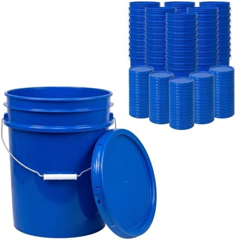 ePackageSupply 5 Gallon Bucket - Food Grade w/Lid BPA-Free, 60 Pack - Blue by ePackageSupply