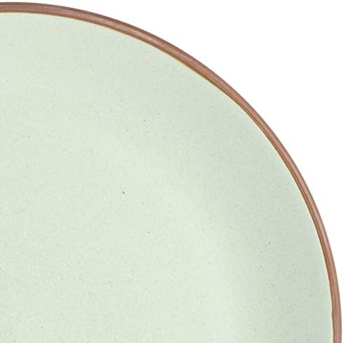 Gibson Elite Contempo Classic 16-Piece Double Bowl Dinnerware Set, Service for 4 – Mint Stoneware Plates and Bowls - Image 4
