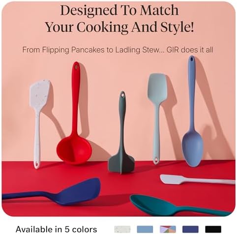 GIR: 5-Piece Silicone Ultimate Kitchen Utensils Set – Slate - Image 6