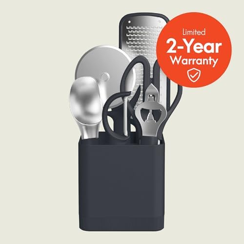 bella 7 Piece Modular Gadget Set, Non-Toxic Silicone, Slate - Image 3