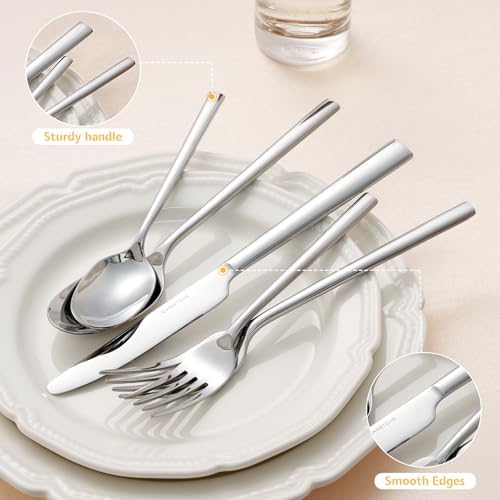 Silverware Set for 12, 60-Piece 18/0 Stainless Steel Flatware Cutlery Set - Image 4